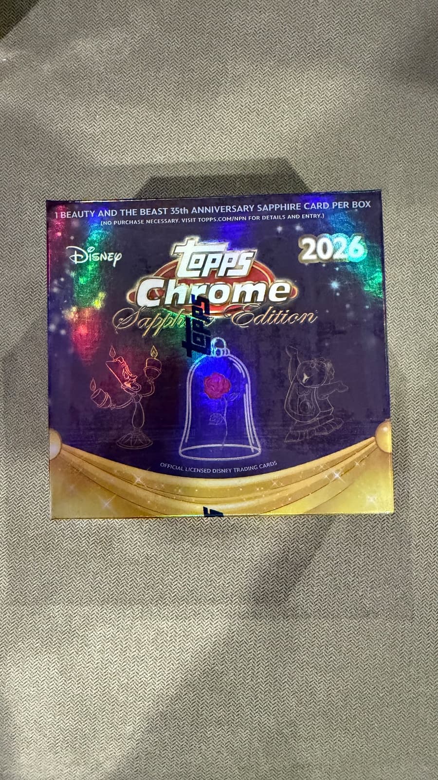 Sealed 2026 Topps Disney Chrome Sapphire Hobby Box